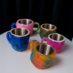Tazas de Acero Quirúrgico con Resina